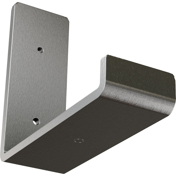 Ekena Millwork Steel Hanging Shelf Bracket, Stainless Steel 2"W x 6"D x 5 1/2"H BKTM02X06X05HSSS - main
